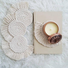 Load image into Gallery viewer, Bohemian Macrame Cup Coaster
