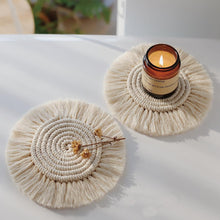 Load image into Gallery viewer, Bohemian Macrame Cup Coaster
