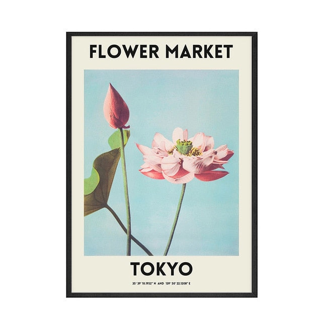 Flower Market Canvas Painting